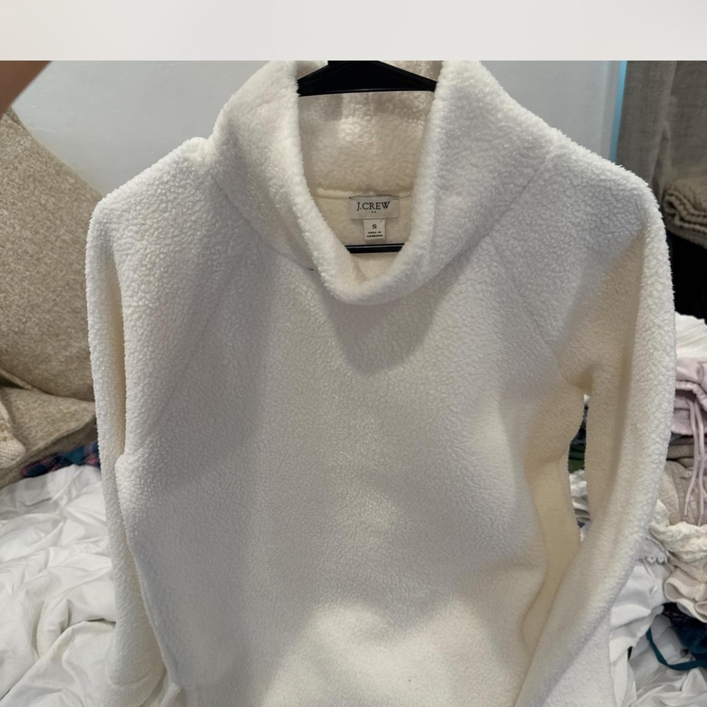 J. Crew Women's Cream mock Neck Sweater